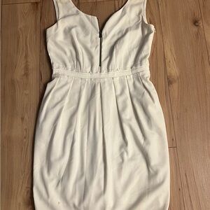 Marc New York Cream Pleated Sheath Dress